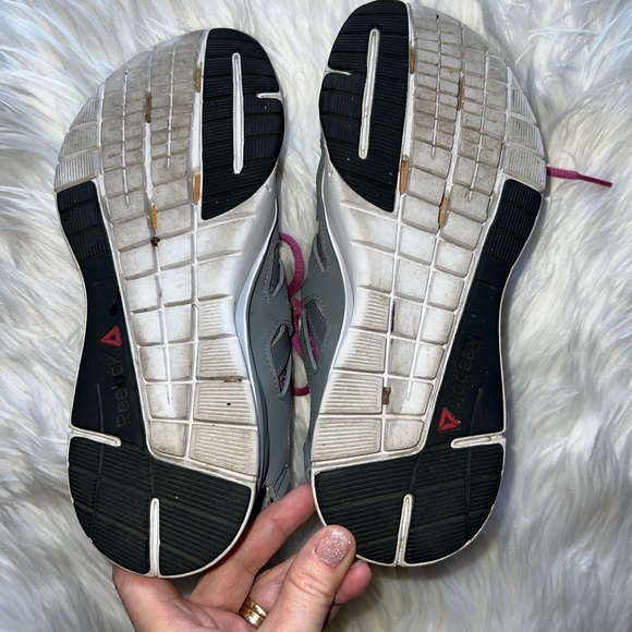 Reebok Nanoweb ZRated Training Shoe Sneaker Women’s Size 8 Gray/Pink - Picture 6 of 8